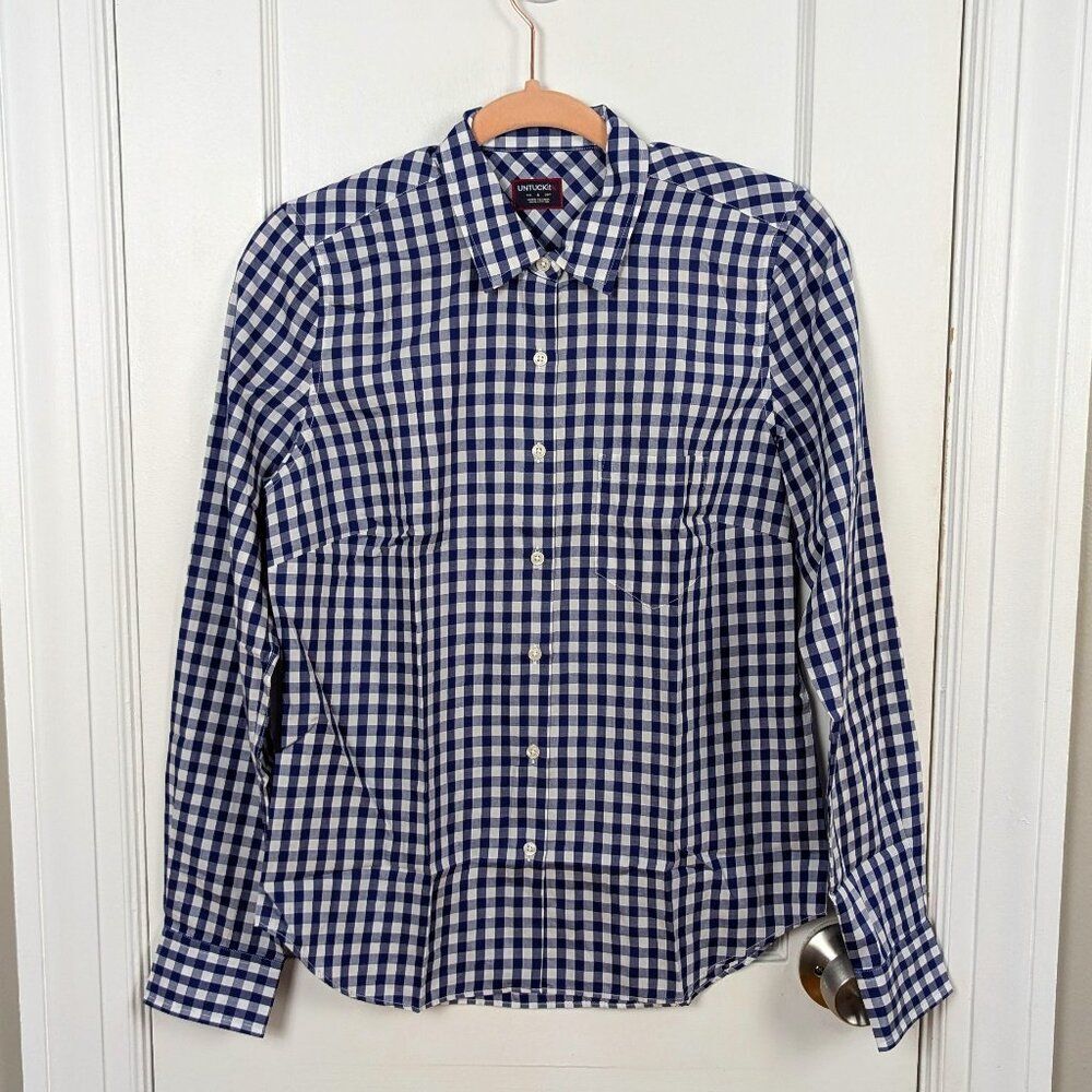 UNTUCKit | Women's Gingham Button Down Blouse Size 4